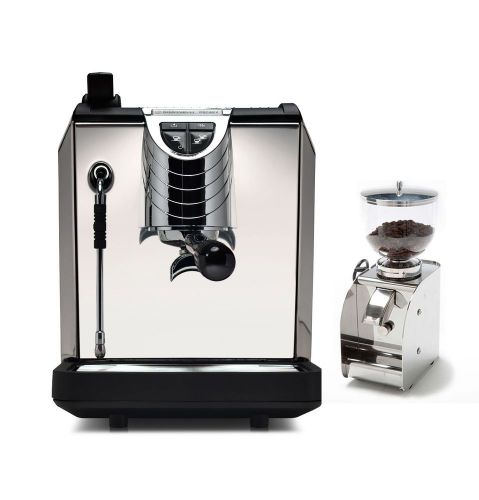 Nuova simonelli oscar 2 coffee espresso machine black &amp; granmacinino set 220v for sale
