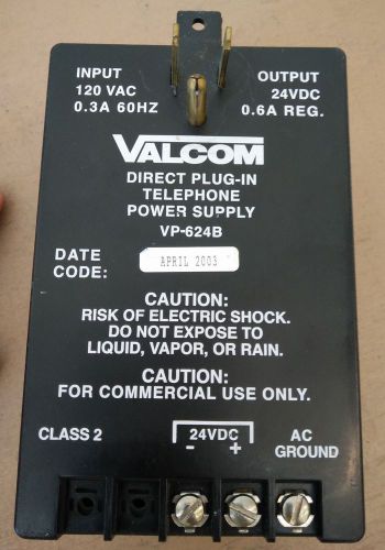 VALCOM VP-624B TELEPHONE POWER SUPPLY