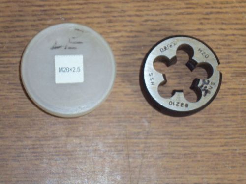 NEW NAREX METRIC THREADING DIE 20 X 2.50 HSS M20 OD 45MM