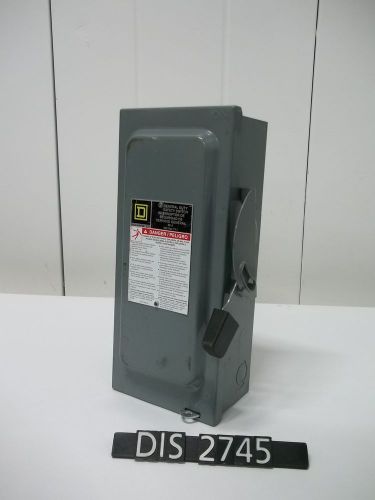 Square D 240 Volt 60 Amp Fused Disconnect / Safety Switch (DIS2745)