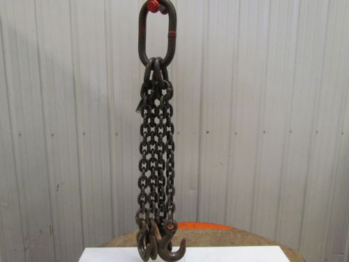 Cm qos 1/2&#034;x3&#039; 5&#034; 4-leg chain sling master link sling hooks grade 80 wll 31200lb for sale