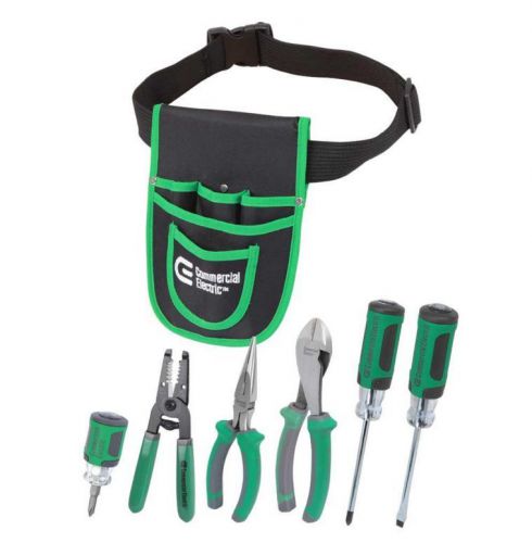 New mixed hand tools commercial electric 7-piece electricians tool set pouch kit for sale