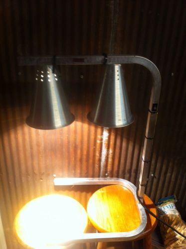 Carlisle HL7237 Free Standing 2 Bulb Heat Lamp Food Warmer light