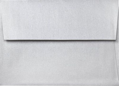 Envelopes.com A9 Invitation Envelopes w/Peel &amp; Press (5 3/4 x 8 3/4) - Silver