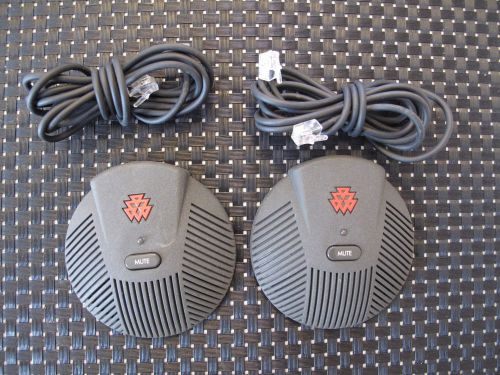 Polycom SoundStation EX 2201-00698-001 mic set  - Used**