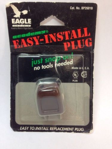 VINTAGE EAGLE ACADEMY Brown Easy Install Plug 10A 125V # BP2601B Lot of 3!