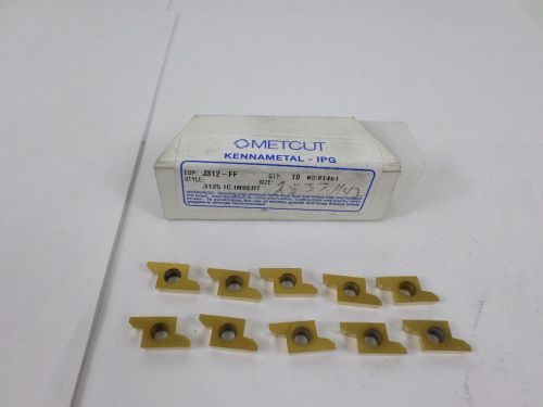 Lot of 10 Kennametal Metcut J312-FF Special Form Inserts
