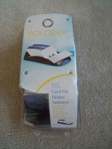 Rolodex 15356AS Card File, 500 Cards/A-Z Index 2 1/4&#034; X 4&#034; Black 042116B NEW