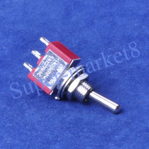20pcs Red Mini Toggle Switch SPDT ON-ON Audio Guitar Amp 3Pin