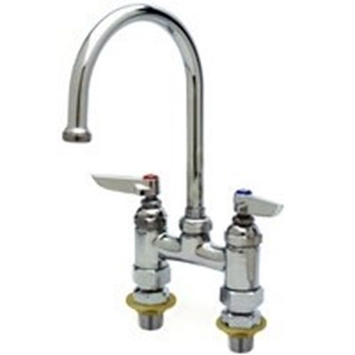 T&amp;s brass b-0325-cc-cr pantry faucet double deck mount 4&#034; centers for sale