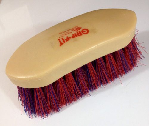 Decker grip fit grooming brush nylon bristles 6 3/4&#034;x2 1/2&#034;x3&#034;--2&#034; bristles for sale