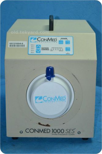 Conmed 1000 ses 60-6850-001 smoke evacuation system @ (131094) for sale
