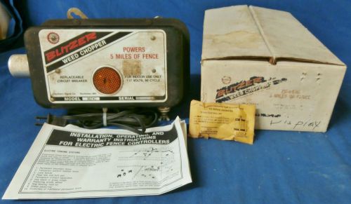 VINTAGE BLITZER WEED CHOPPER 8547C 5 MILE RANGE ELECTRIC FENCE CONTROLLER, AS IS