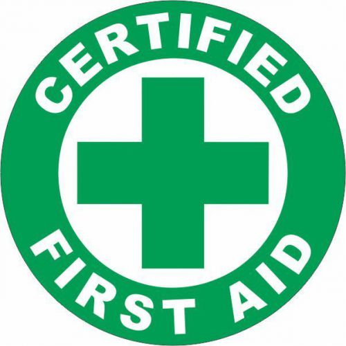 CERTIFIED FIRST AID 2&#034; Hard Hat Sticker OSHA Safety Decal FREE SHIPPING