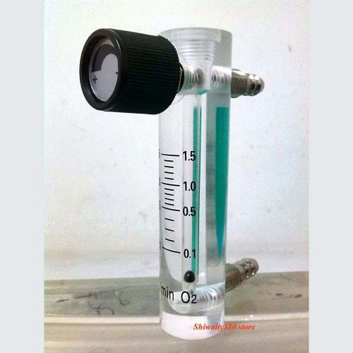 Lzq 0-1.5lpm 1.5l oxygen flow meter flowmeter with control valve for oxygen air for sale