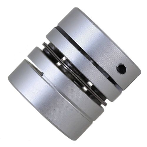 Silver aluminum alloy d26l26 single diaphragm coupling shaft coupler 5mmx10mm od for sale