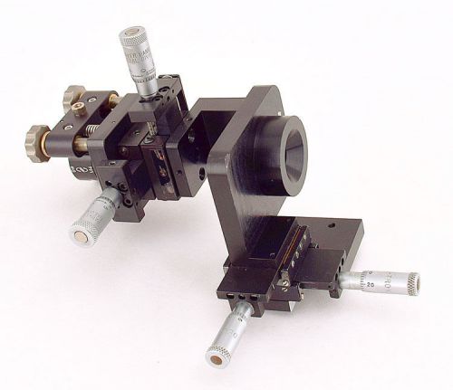 Newport u100-p ultima platform optical 3 knob adjustable mount +micrometers for sale
