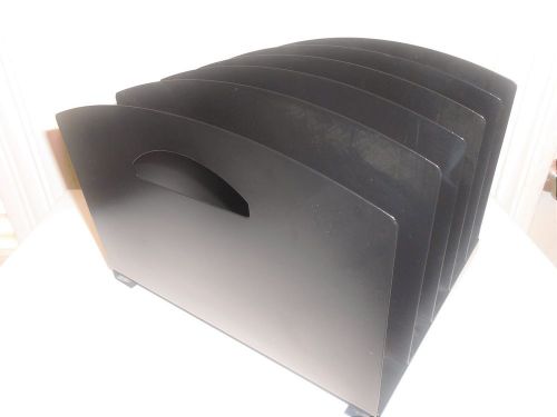 Heavy Metal Industrial Paper Letter Vertical Desk Organizer- 5 Slots