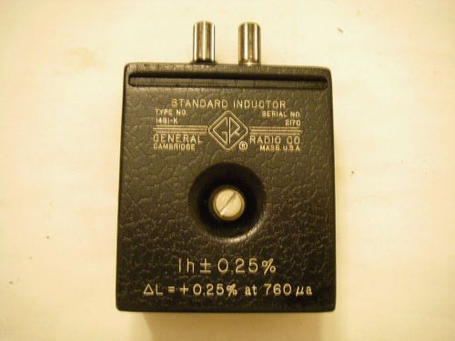 General Radio Standard Inductor 1h type 1481-K