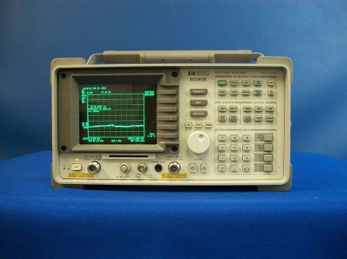 Agilent 8595E w/ 040/010/041/105 Portable Spectrum Analyzer, 9 kHz to 6.5 GHz