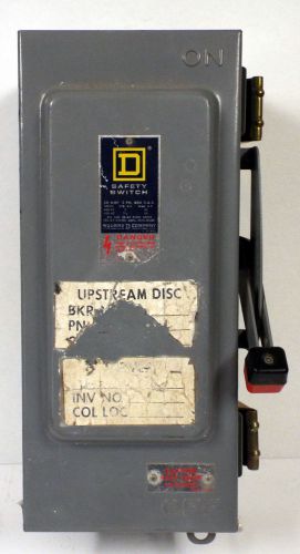 1 USED SQUARE D H361A 30 AMP SAFETY SWITCH SERIES D4 ***MAKE OFFER***