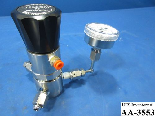 Tescom 449-265-0rr9 pressure regulator w/ gauge used working for sale