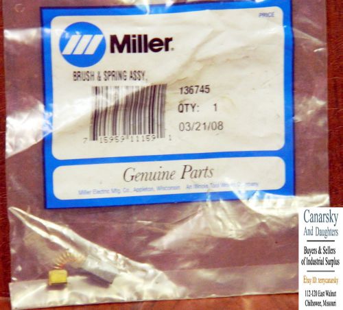 1 NEW MILLER 136745 BRUSH AND SPRING ASSY NIP ***MAKE OFFER***