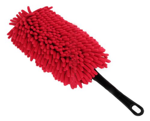 Car Cleaning Supplies Car Wash Brush Dust Removal Bust  - Red