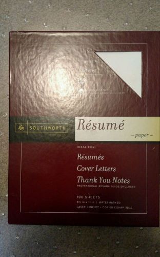 Southworth Resume paper New in box cover letter paper very nice quality college