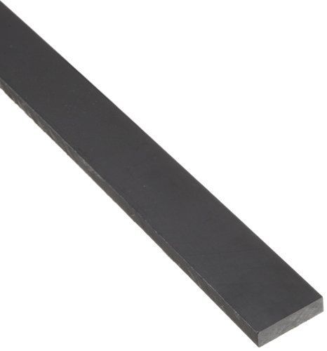 Small Parts Nylon 6/6 Rectangular Bar, Opaque Black, Standard Tolerance, UL