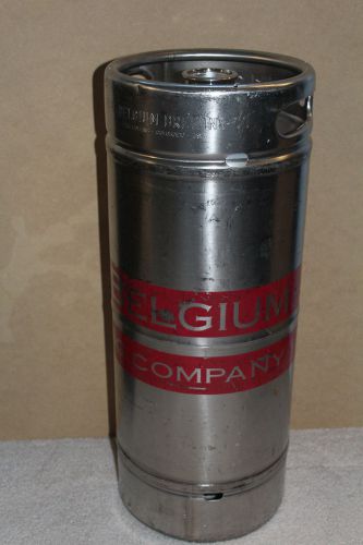 New Belgium 1/6 Barrel Empty Stainless Steel Keg 5 Gallon