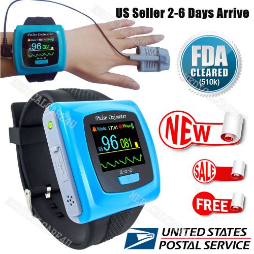 US Seller Wrist Pulse Oximeter Watch Blood Spo2 Monitor Sleep Oximetry CE/FDA