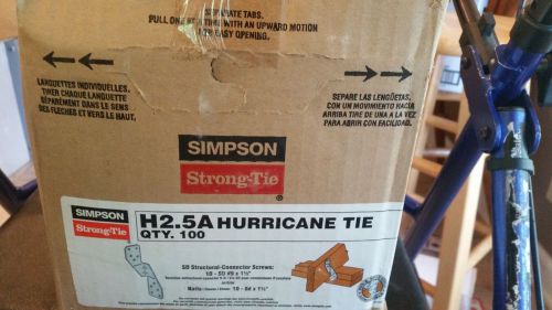 H2.5A Simpson Strong Tie Hurricane Tie Connector Box (pack of 100)