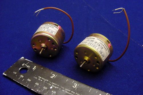 2 NEW CANON HIGH SPEED - HIGH POWER LOW VOLTAGE DC SERVO MOTORS FOR HOBBY, MORE!