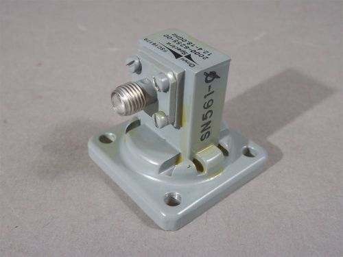 Waveguide to Coax 2000-6255-00 Adapter 12.4-18 GHz SMA 454-000-001