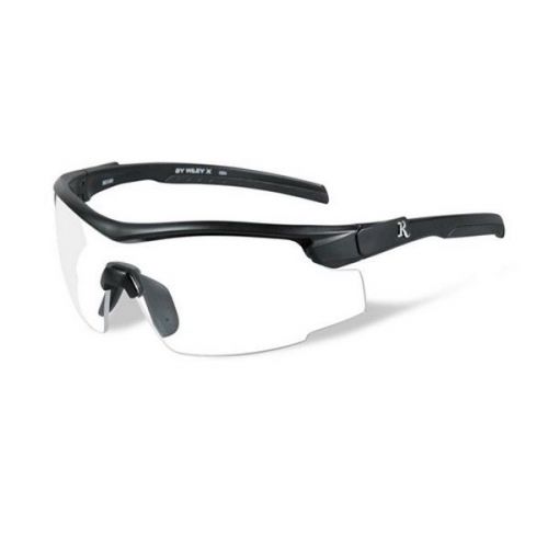 Wiley X RE101 Platnium Grade Eyewear Sunglasses Clear Lens Black Frame