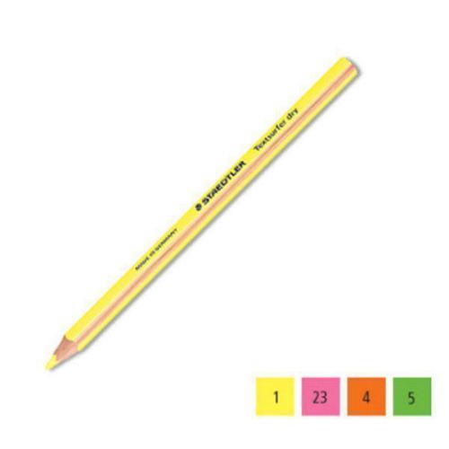 [Wholwsale] 100 Pcs Staedtler Textsurfer Dry Highlighter Pencils Yellow Germany