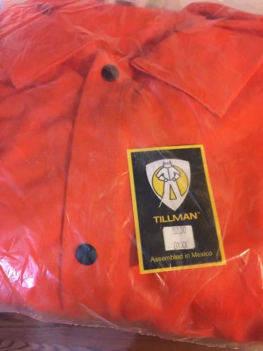Tillman 3xl welding jacket with leather sleeves for sale