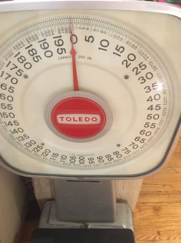 Vintage Antique Toledo Scale Model number 200LB Maximum Capacity