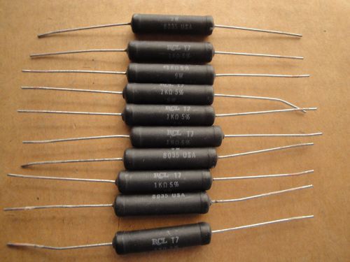 10 Ea - 1K 9W 5% Wire wound power resistor