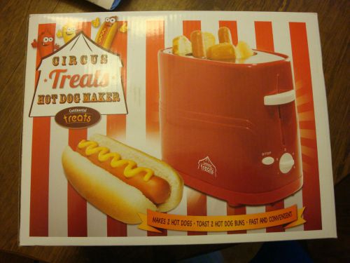 CIRCUS TREATS HOT DOG MAKER  CONTINENTAL TREATS NEW