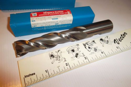 NIAGARA 92244 - 3/4&#034; Endmill - 3/4&#034; Shank - HSS - 2 FLT SE Weldon Flat - UNUSED