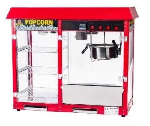 Popcorn Machine 8oz Carnival King pmw17r w/merchandiser concession equipment