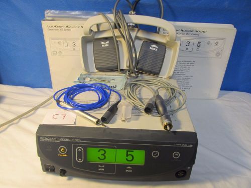 Ethicon GEN04 300 Harmonic Scalpel Generator W/2 Hand Piece,Foot Switch&amp; Manual