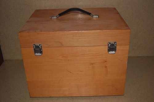 ++ WOOD HARD EQUIPMENT CARRYING CASE - 15X12X9&#034; INSIDE (13M)