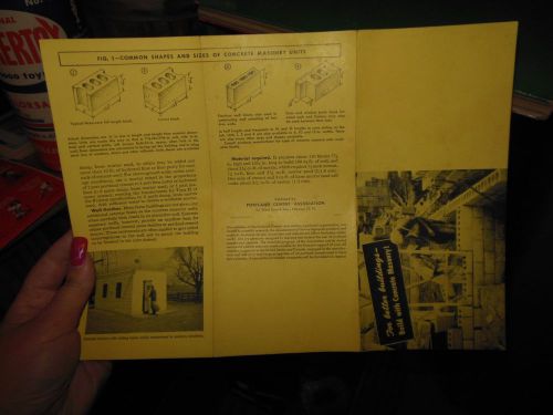 PORTLAND CEMENT ASSOC. ADVERTISING BROCHURE OF CONCRETE MASONARY FARM BUILDINGS