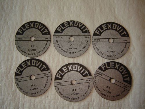 12 New flexovit 3&#034;x1/16x3/8 cutoff wheels