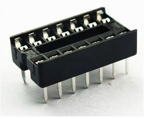 100Pcs 14 Pin Dip14 Integrated Circuit Ic Sockets Adaptor Solder Type M