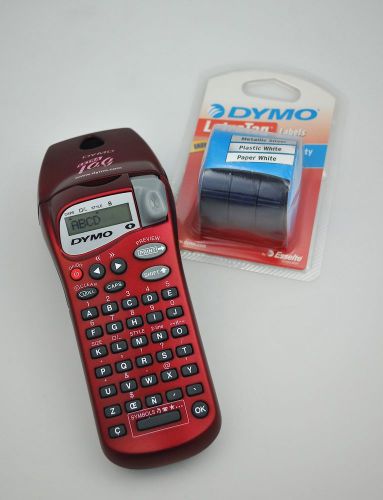 Dymo Letra Tag Red Portable Handheld Label Maker