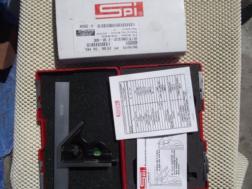 SPI 6&#034; 16R Combi Square Set With Case And Paper Work